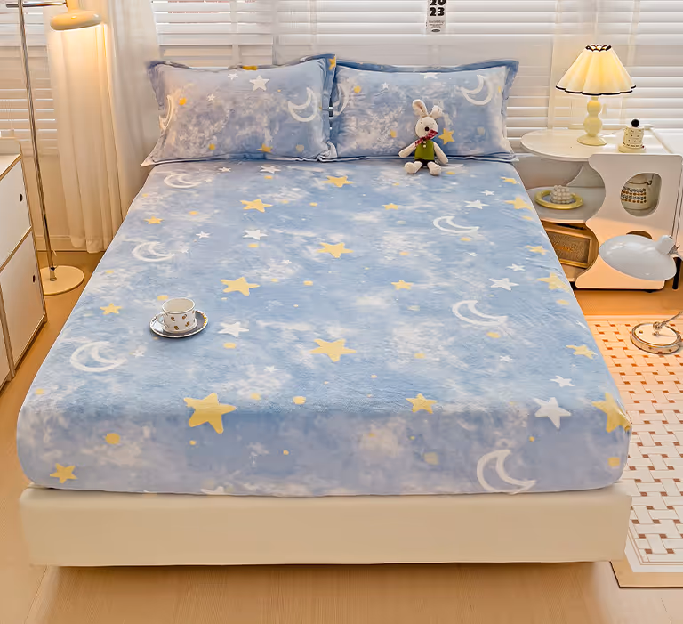 2023 NEW Winter Warm Milk Flannel Bed Sheet